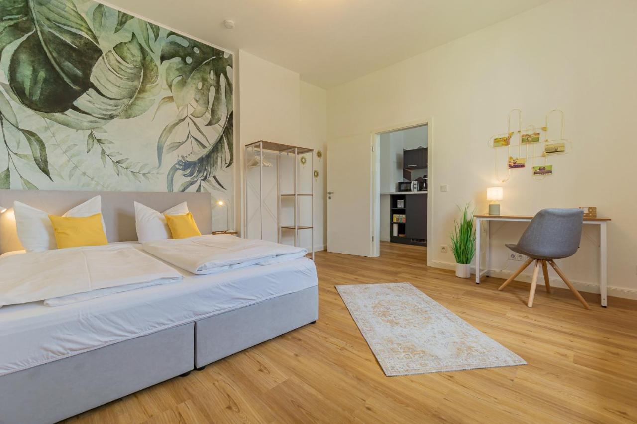 Modernes Apartment - Zentral, Ruhig, Wlan, Netflix, Kueche, Schreibtisch, Parkplatz, Waschtrockner Котбус Екстер'єр фото